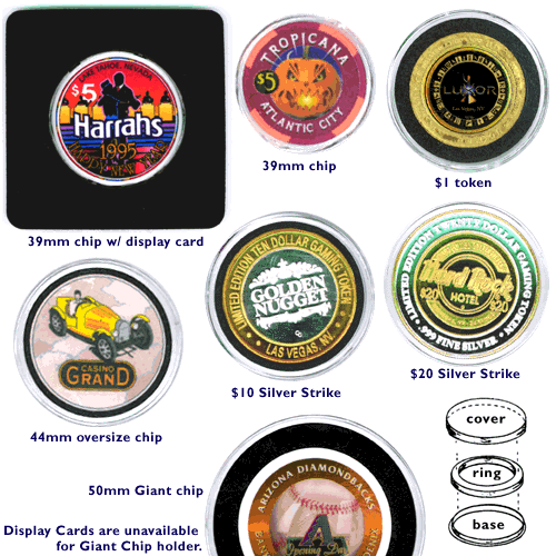 Casino Chip storage and display products