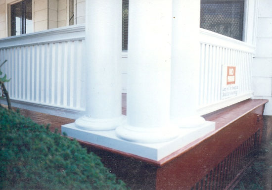 Porch Restoration, Porch Post Repair.