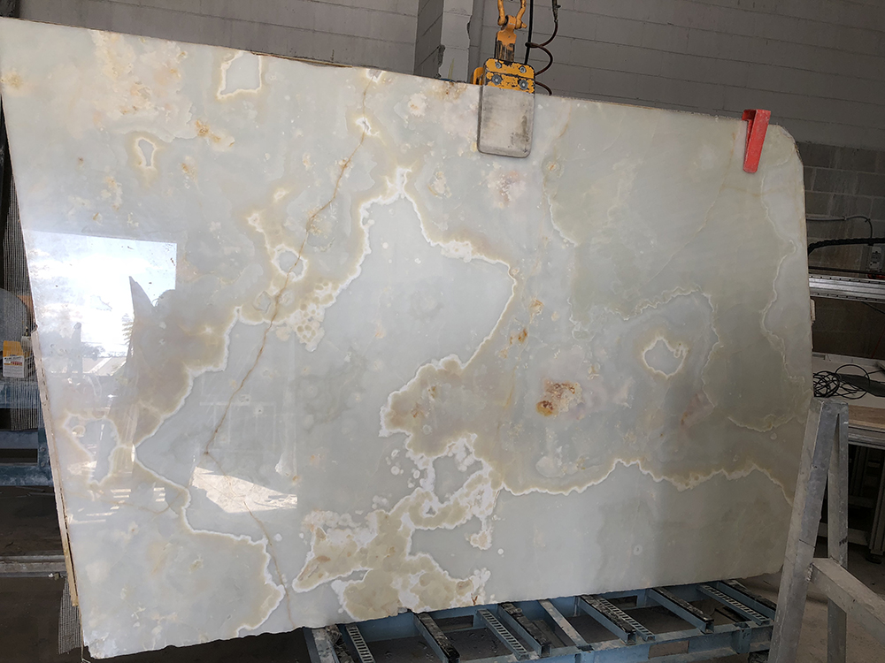 White onyx slabs polished Marmonyx Stone