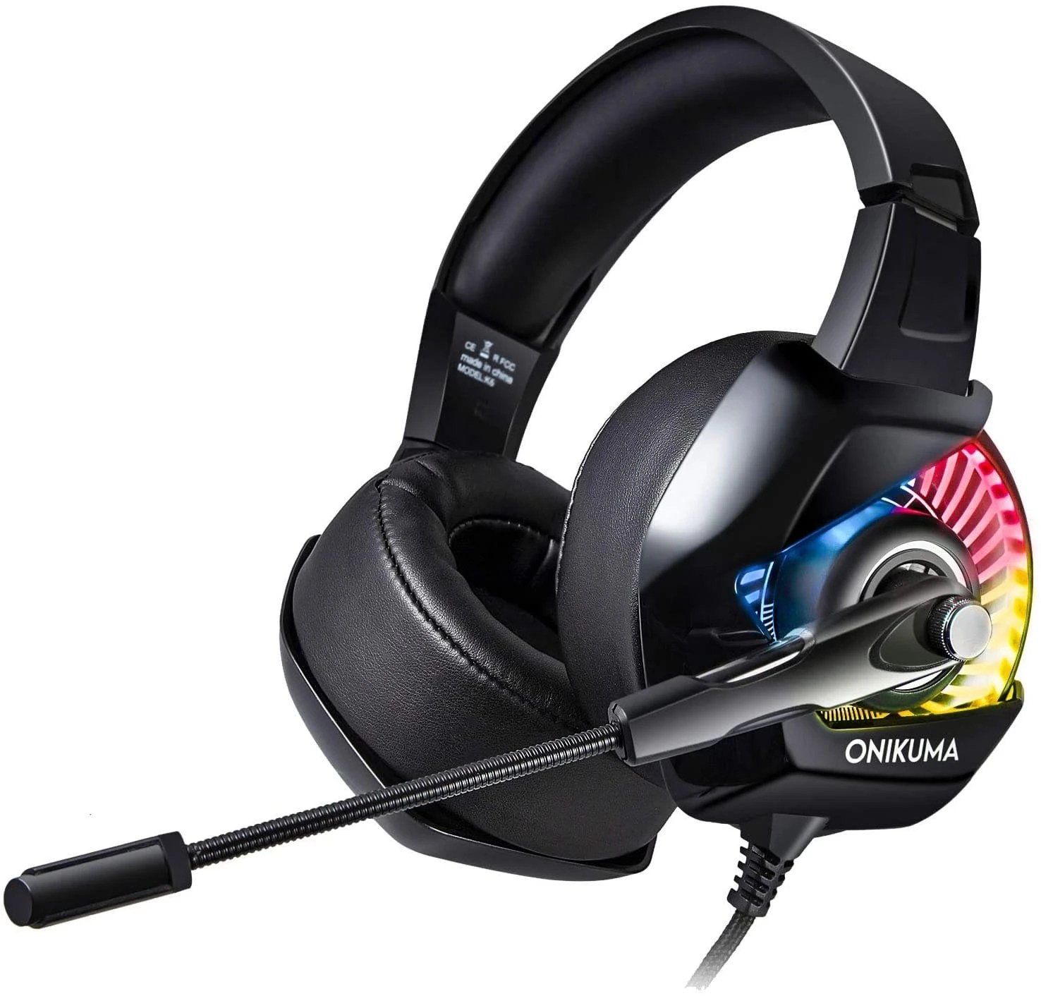 ONIKUMA K6 Gaming Headset with Mic, Noise Canceling 7.1