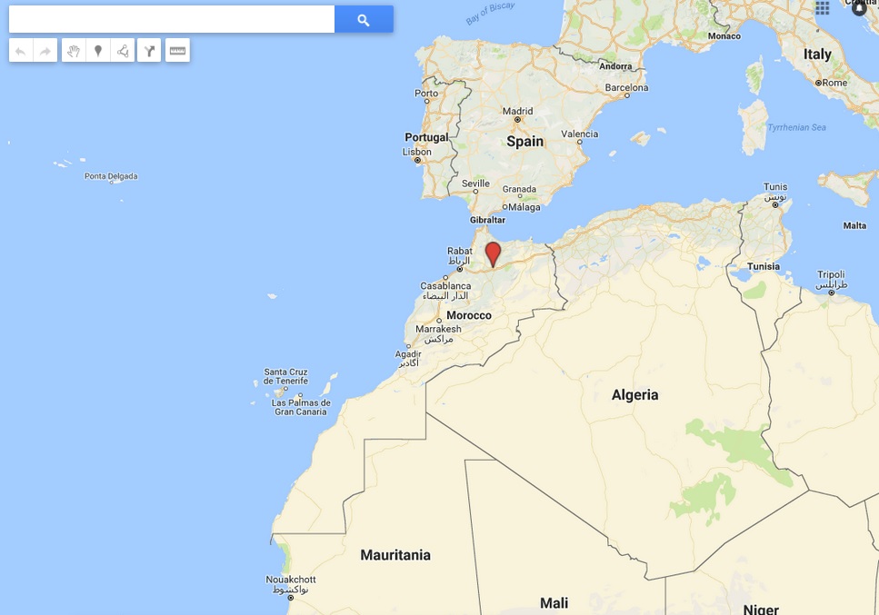 Morocco With its Sahara On Google Map, Marocrank web agency in Morocco
