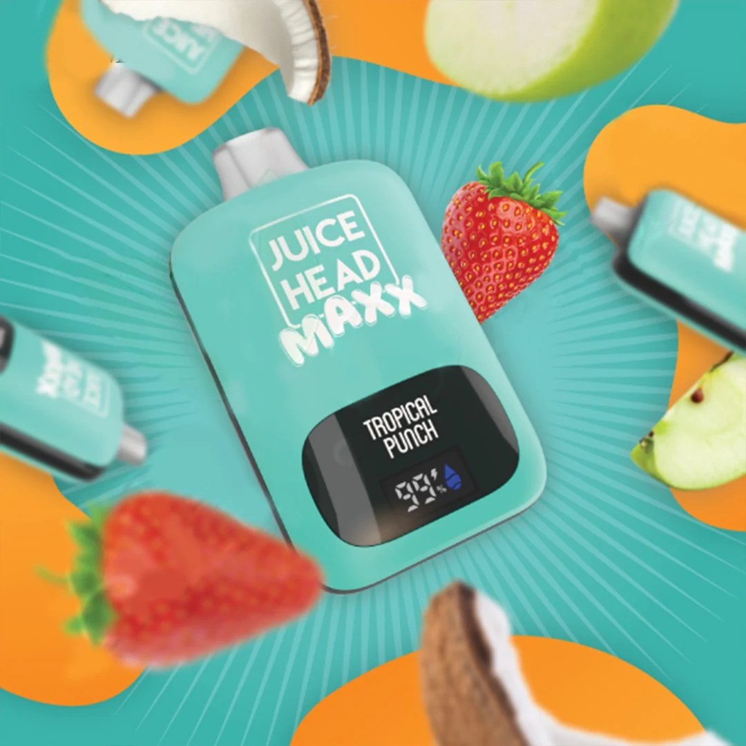 JUICE HEAD MAXX 10000 PUFFS 5 50mg/20ml Vape Maroc