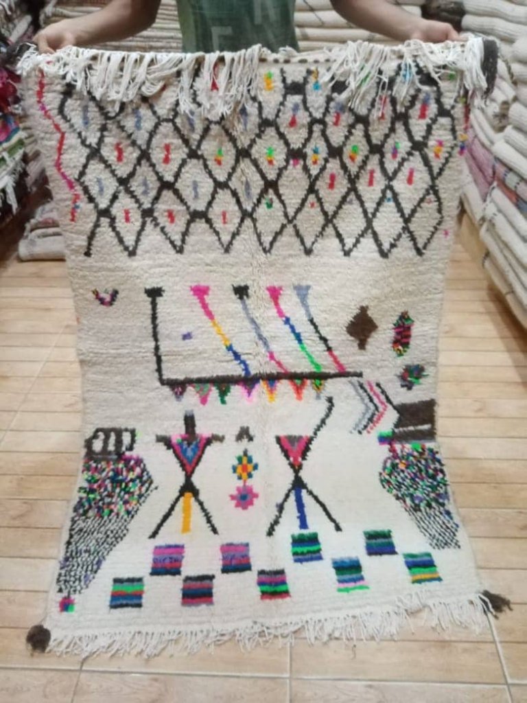 Boho Moroccan Rug, 3x5 FT