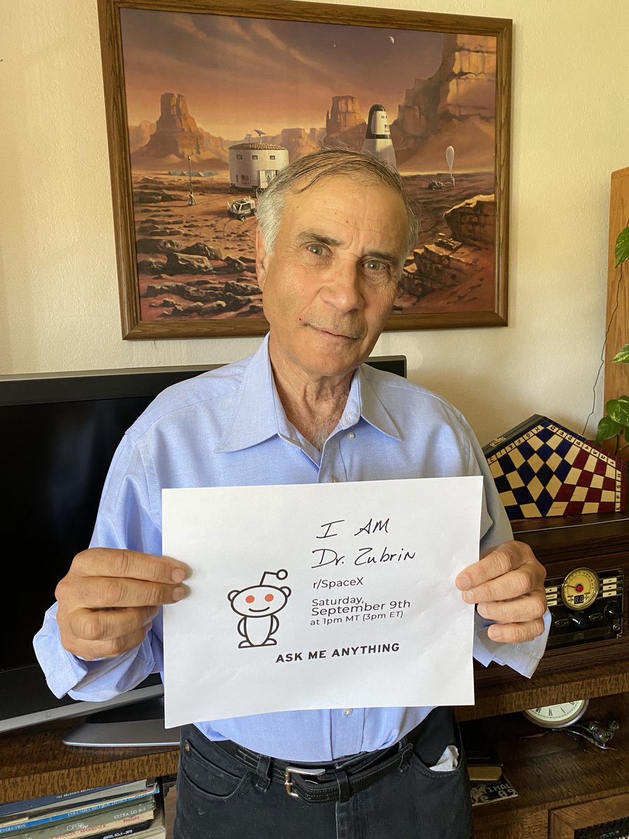 Join Dr. Zubrin during Reddit AMA (Sept. 9) The Mars Society