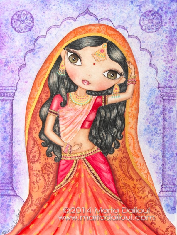 Indian Princess Dancing Marta Dalloul