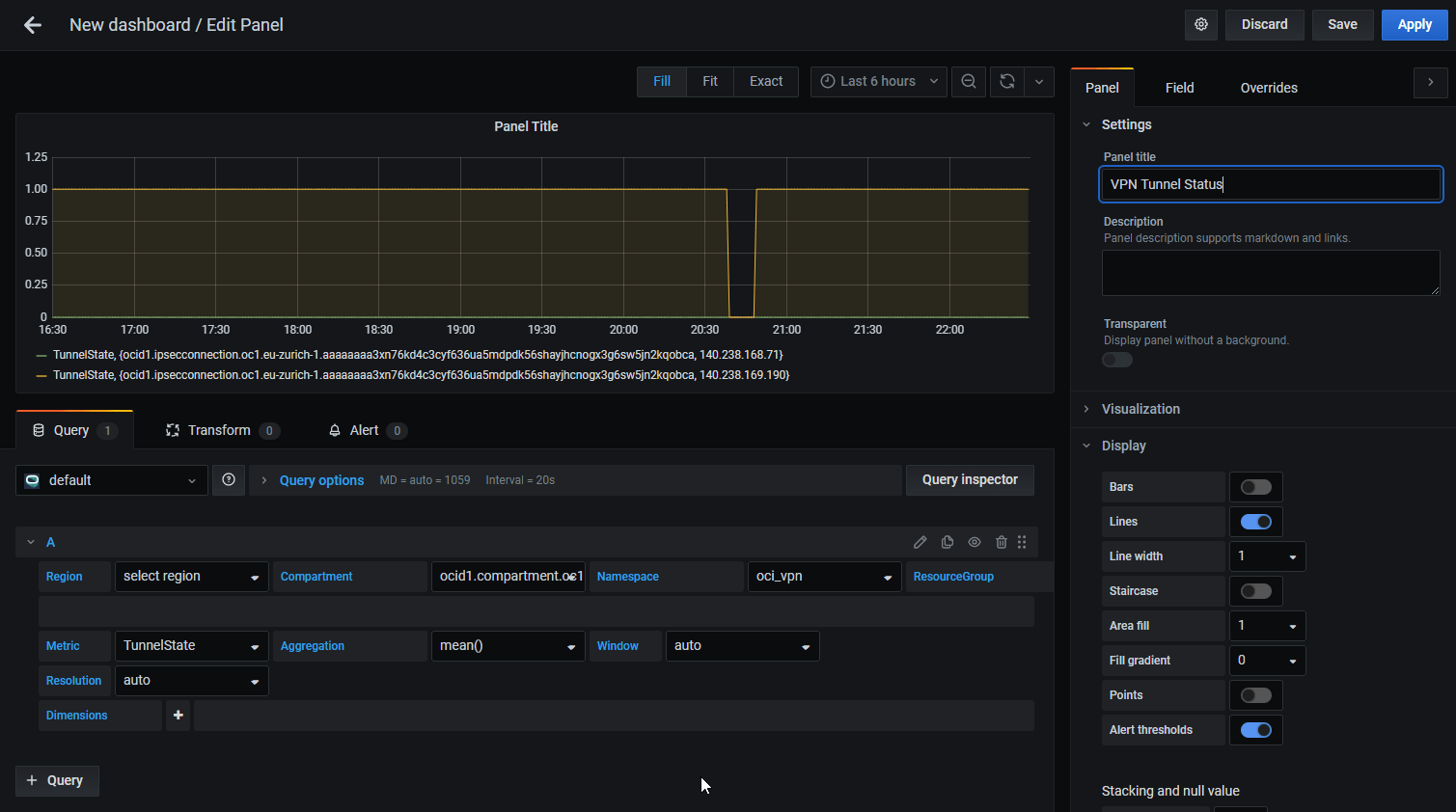 The Grafana Plugins for Oracle Cloud Infrastructure Monitoring are back