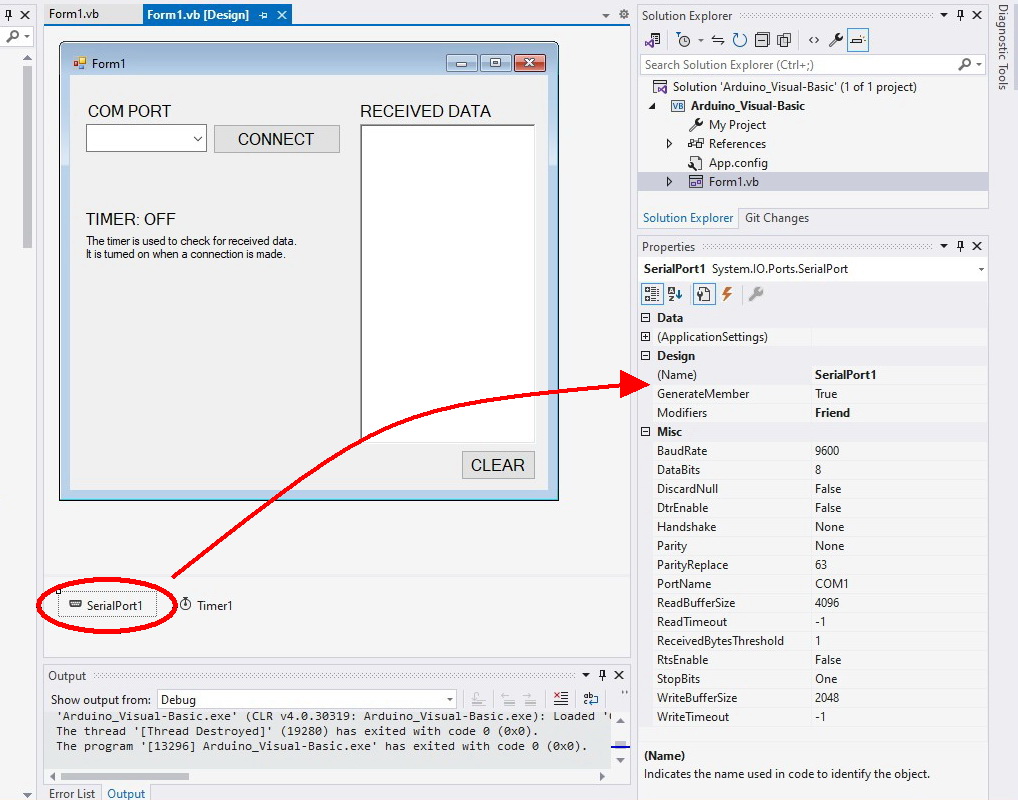 Arduino and Visual Basic Part 1 Receiving Data From the Arduino