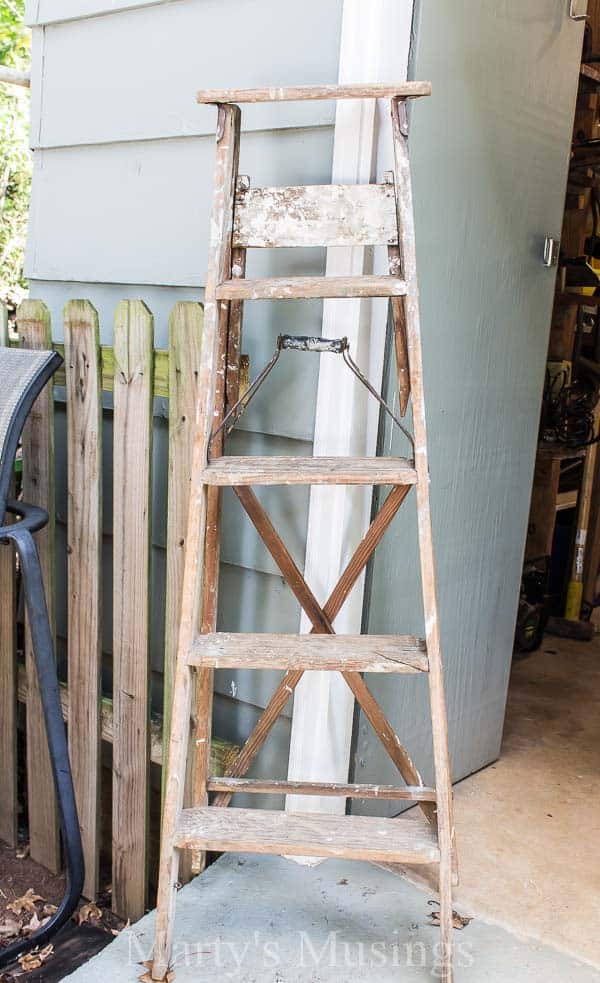 DIY Step Ladder Shelf