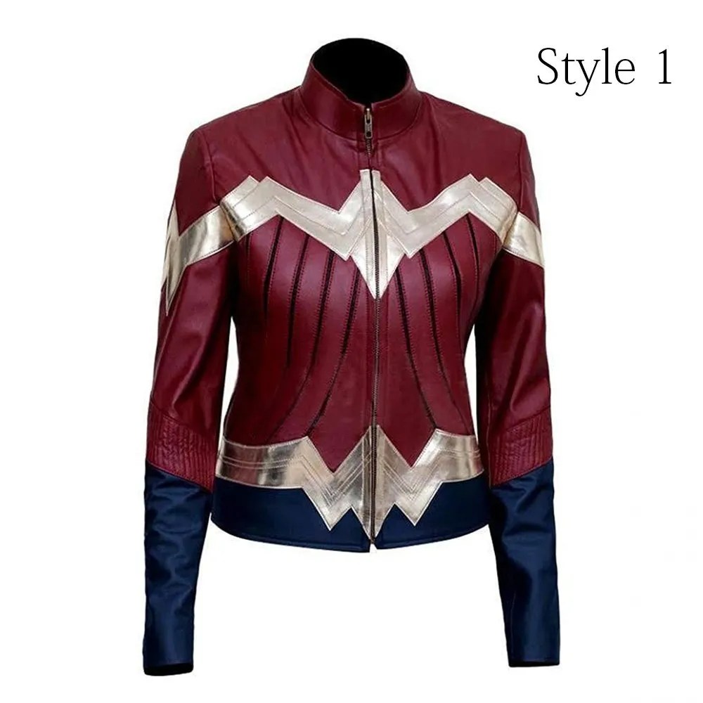 Wonder Woman Casual Leather Jacket — Marvel Jacket