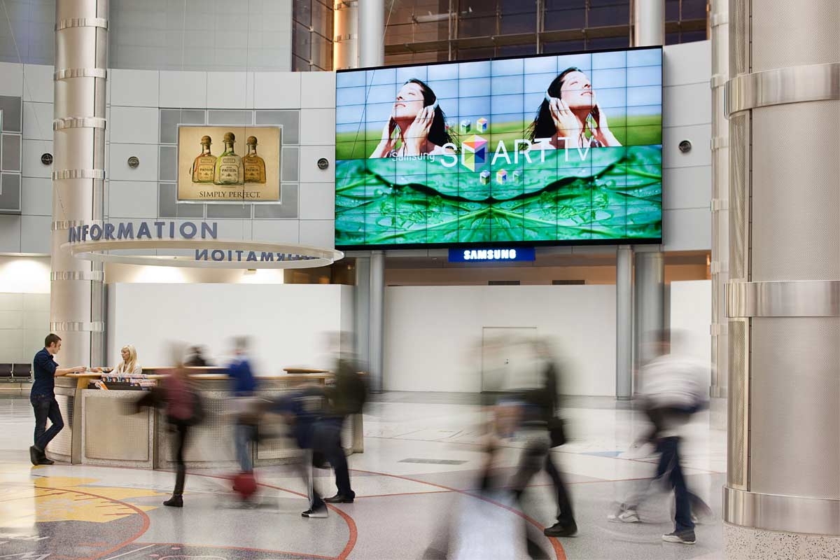 airport video wall display systems