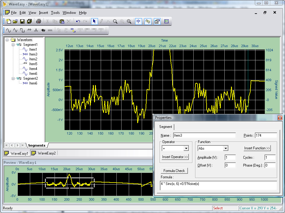 WaveEasy Waveform development software package for GX1110/GX1120