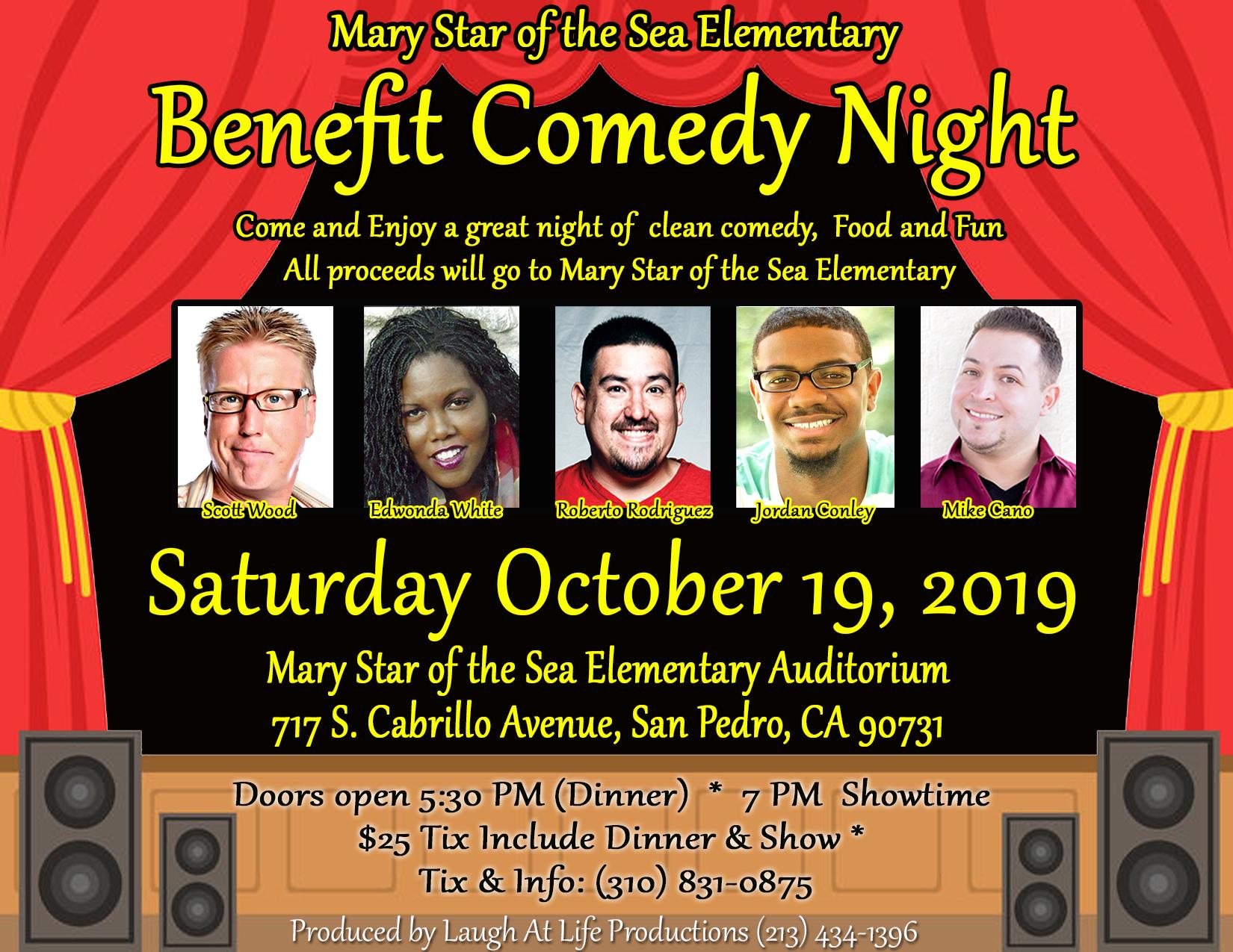 Comedy Night Tickets Mary Star of the Sea Elementary School