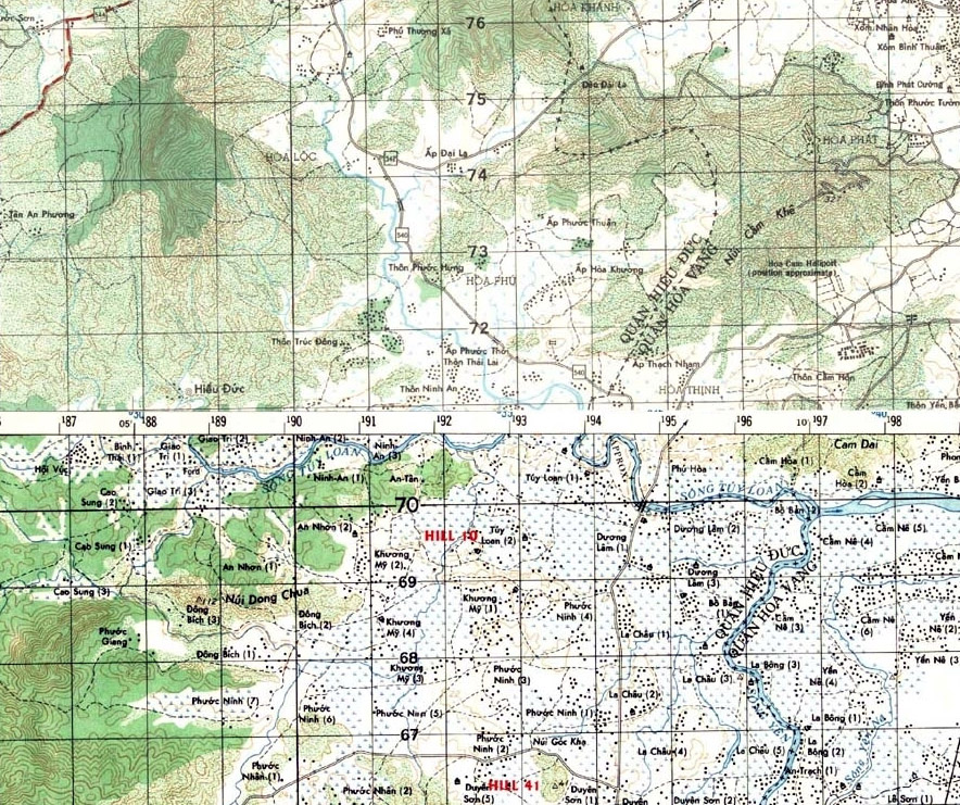 Hill 10 Vietnam Map Images of Bravo Co. One Seven Hill 10 Remembered