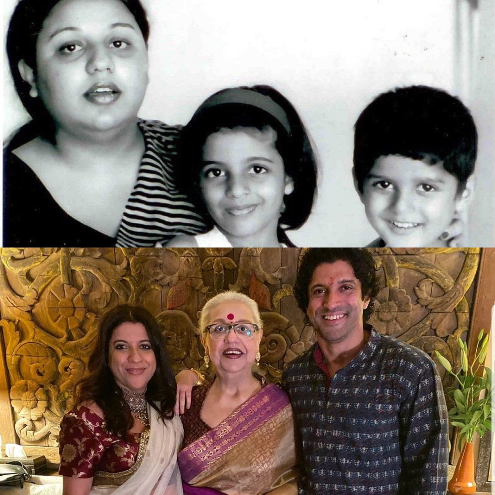 Farhan Akhtar and Zoya Akhtar’s Pictures with Their Mother are Winning