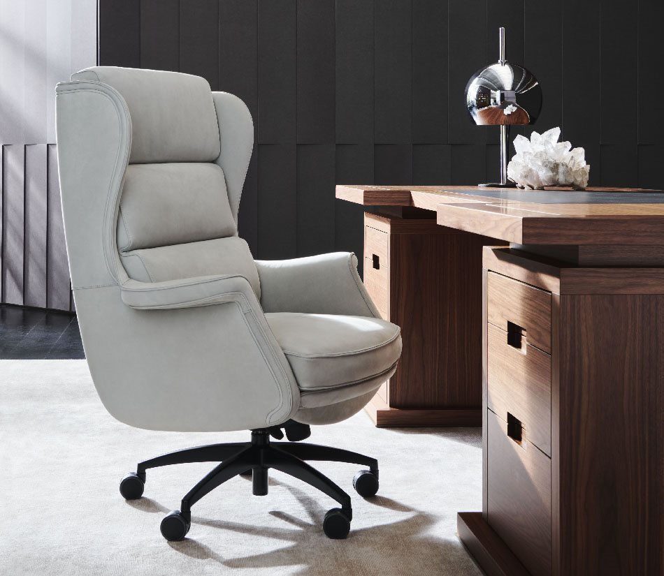 Office leather armchair One MASCHERONI