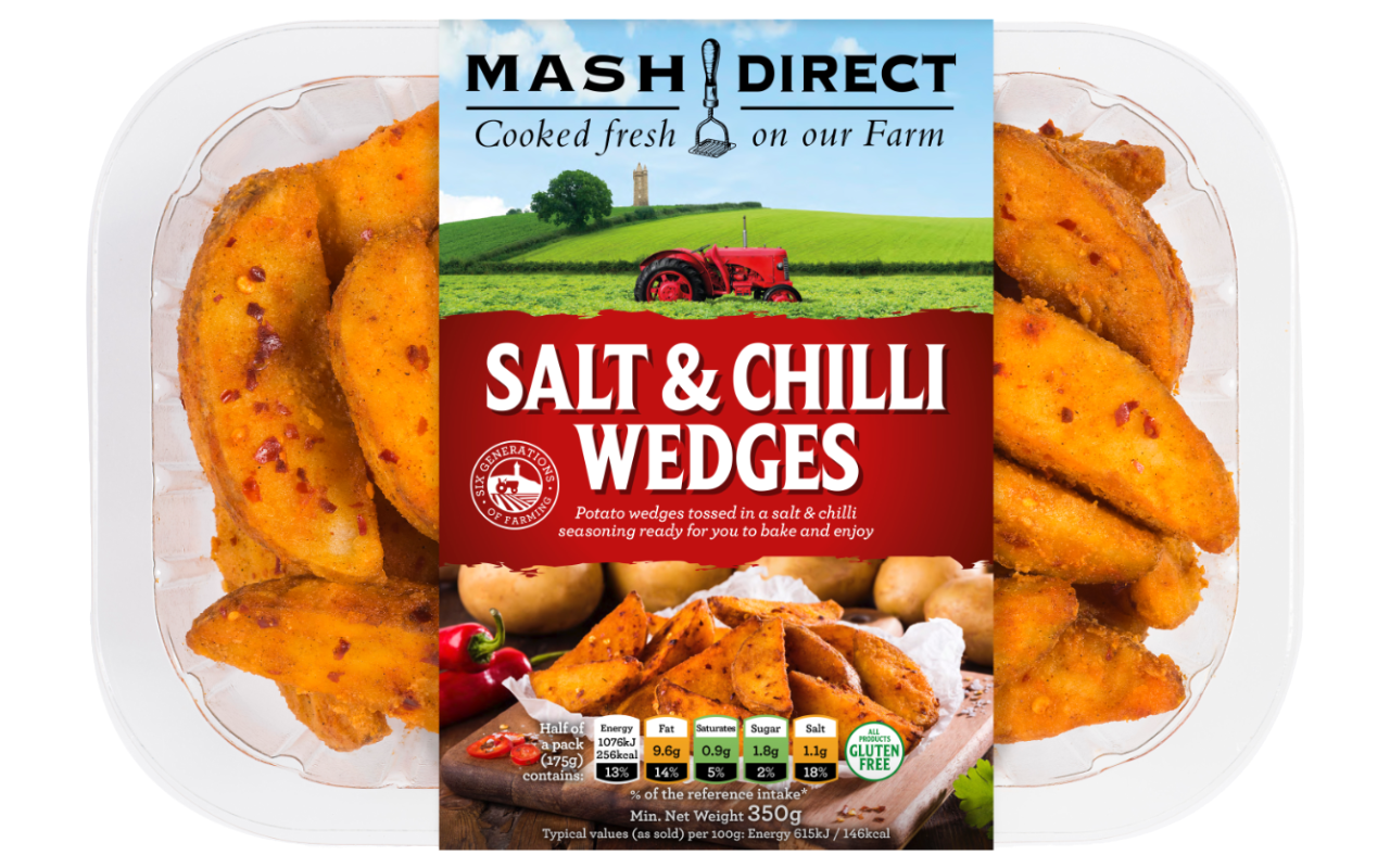 Salt & Chilli Wedges Mash Direct