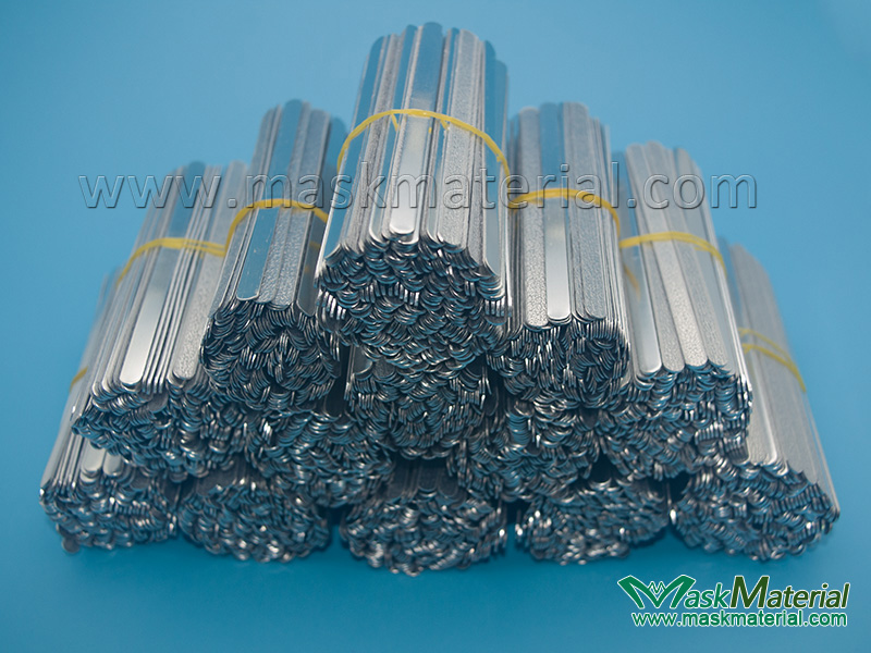 Metal nose piece with glueMaskMaterial