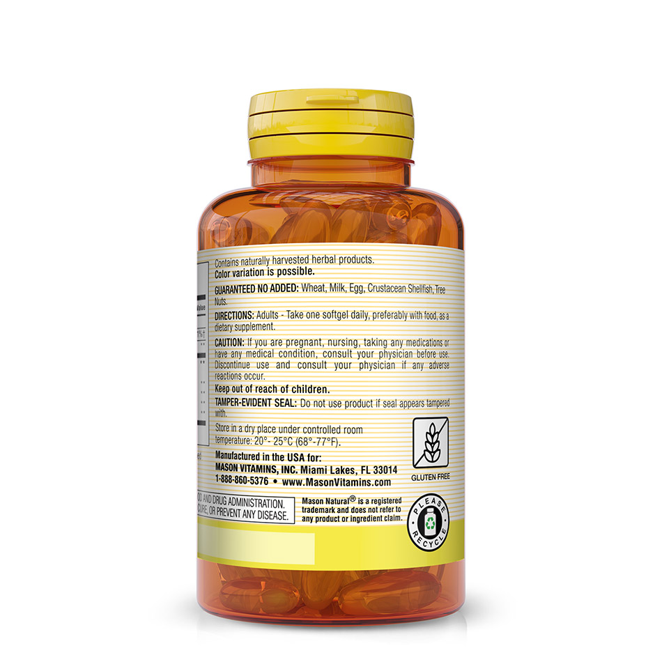 Flax Seed Oil 1000 mg Omega 369 Mason Vitamins