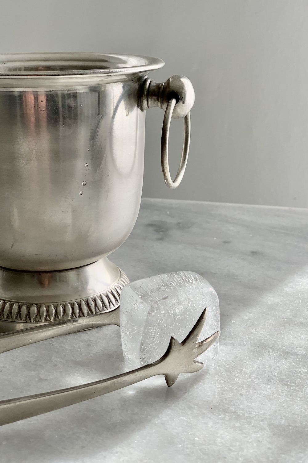 Small Ice Bucket & Ice Tong Masquerade