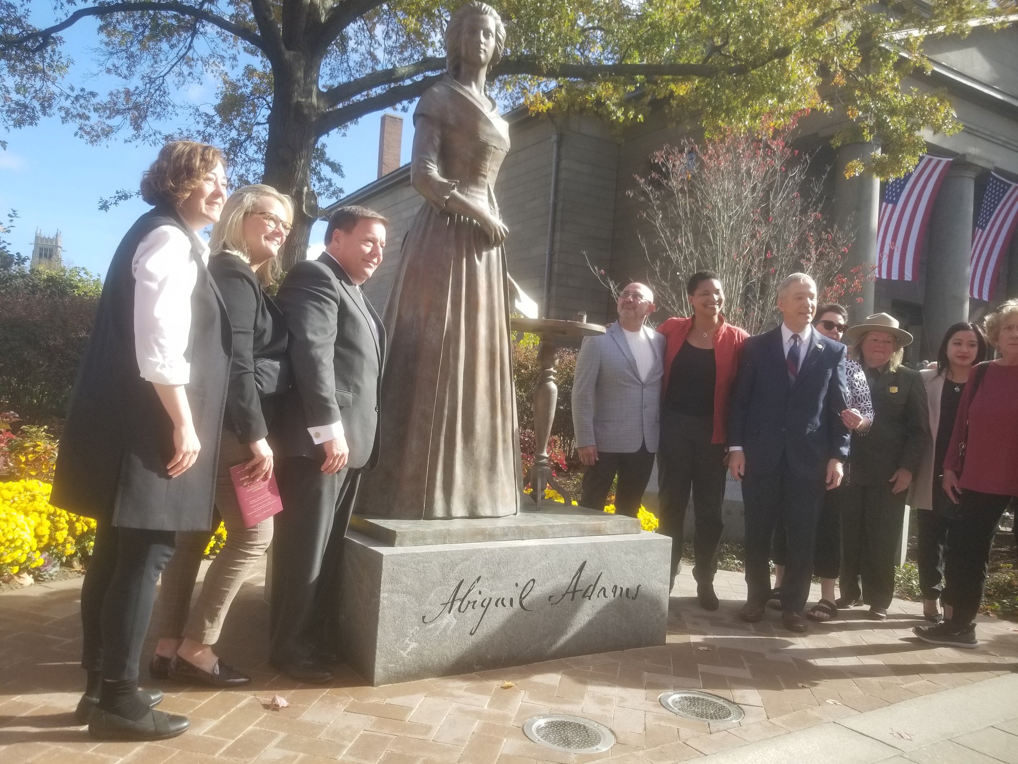 New Abigail Adams Statue in City of Quincy Unveiled to Remember the