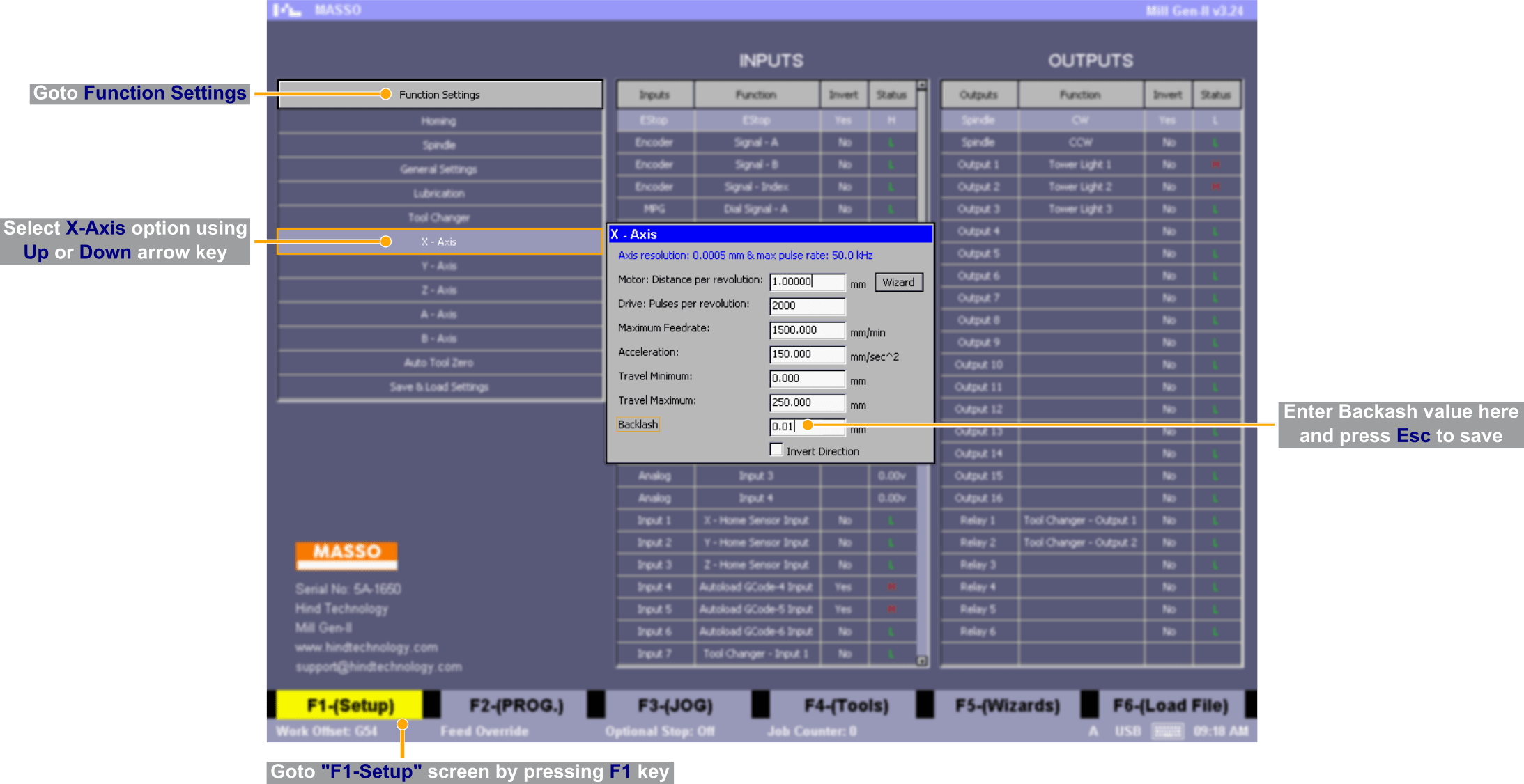 Backlash Compensation