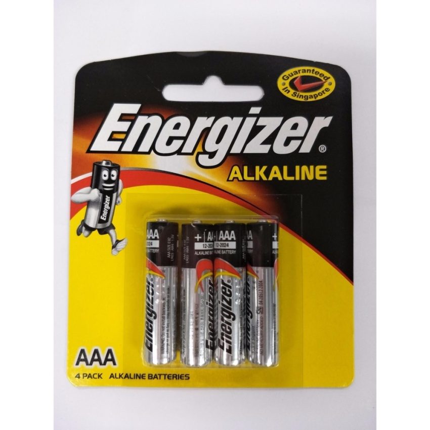 Energizer 4 Pack AAA Alkaline Batteries Mass Technologies