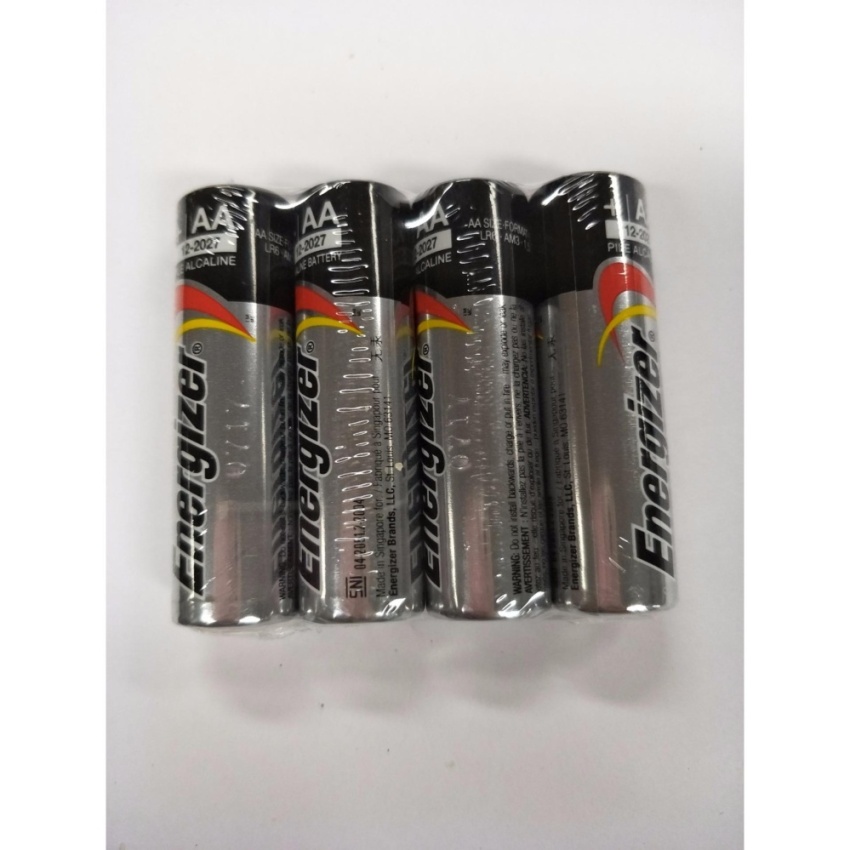 Energizer AA Alkaline Batteries with Shrink Wrap (4pcs/wrap) Mass