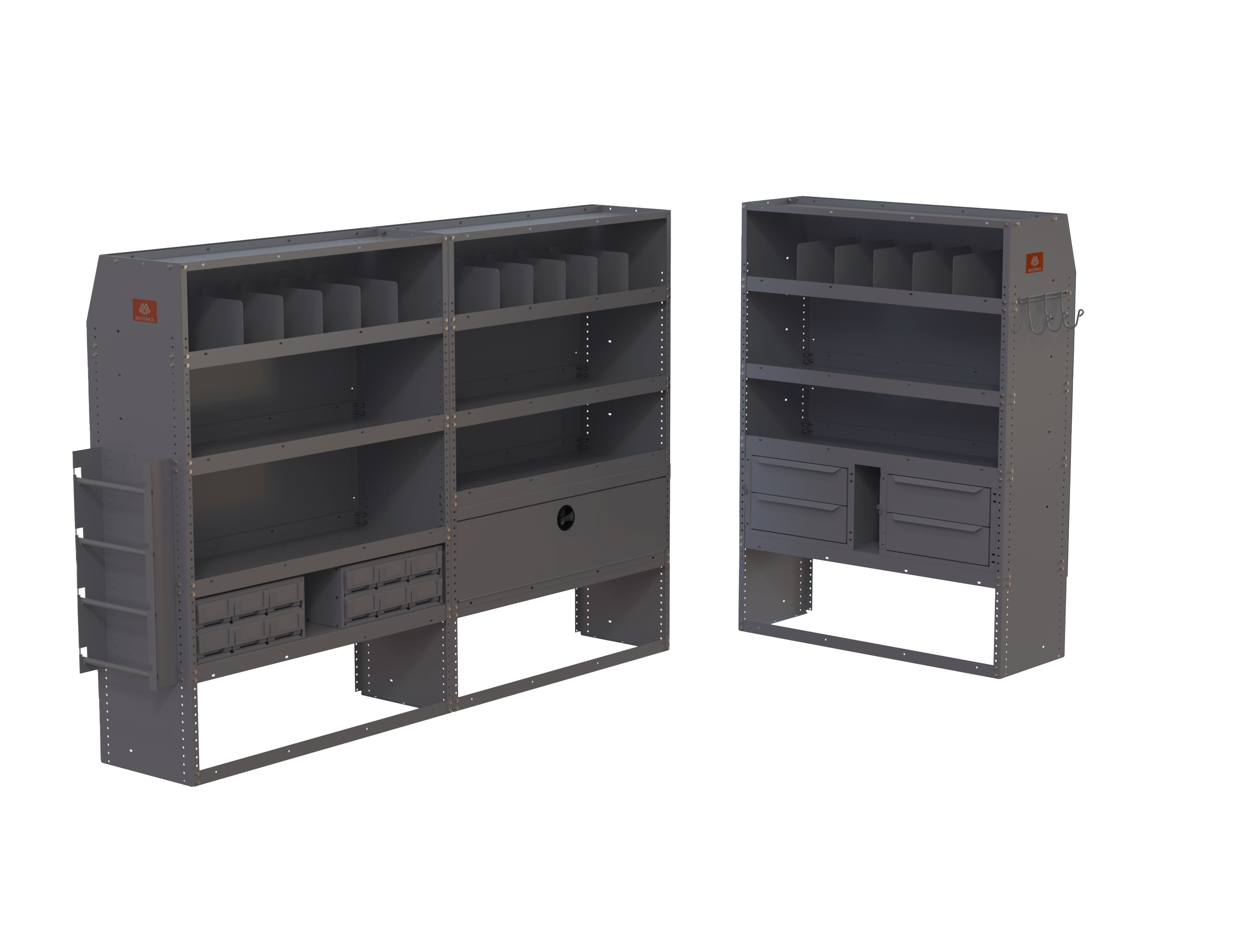Electrician Cargo Van Shelving Package Medium and High Roof Vans