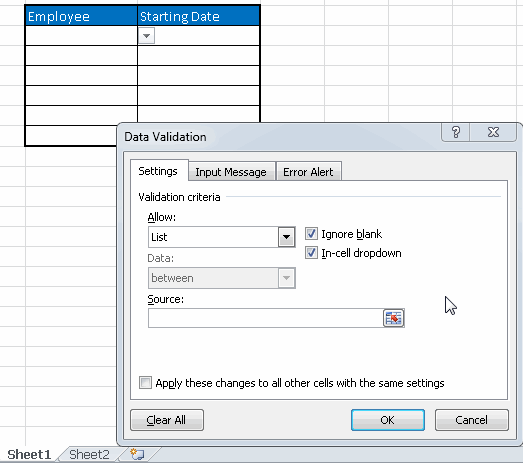 How to work with drop down lists in MS Excel Master Data Analysis
