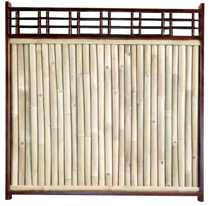 Big Pole Bamboo Fence Panel