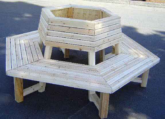 Hexagon Group Seating Bench