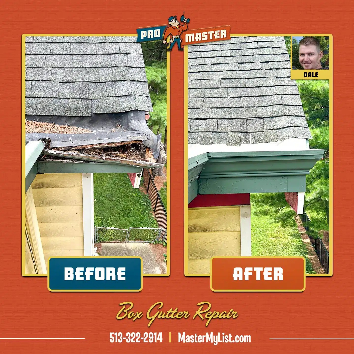 Box Gutter Repair ProMaster Home Repair of Cincinnati