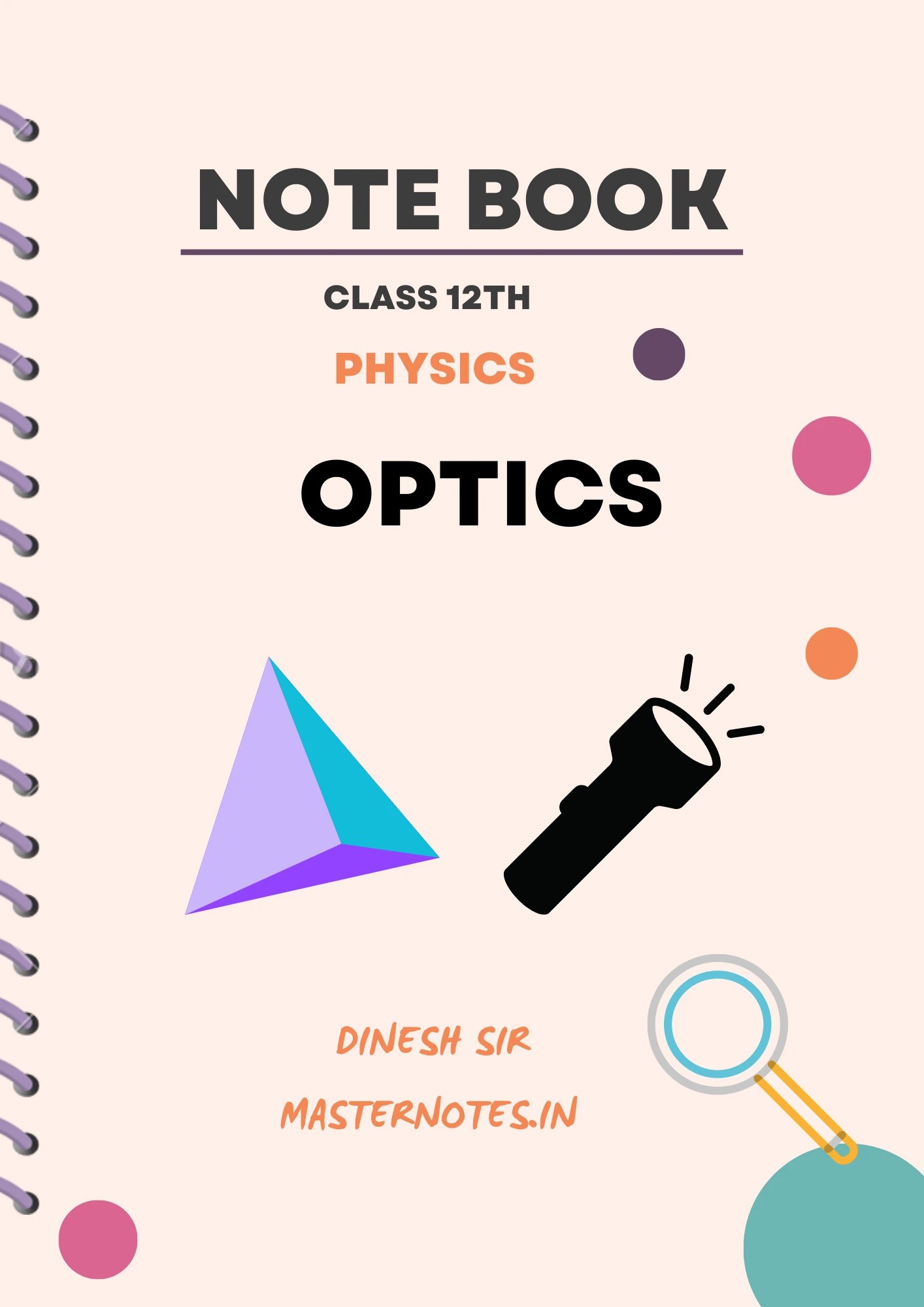 Ray optics class 12 notes Master Notes