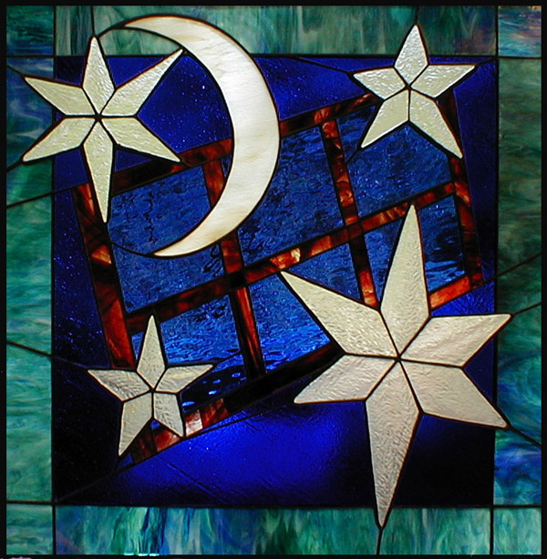 Masterson Fine Arts Starry Night Stained Glass