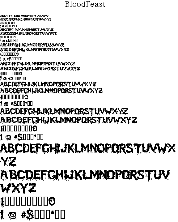 Blood Feast Font