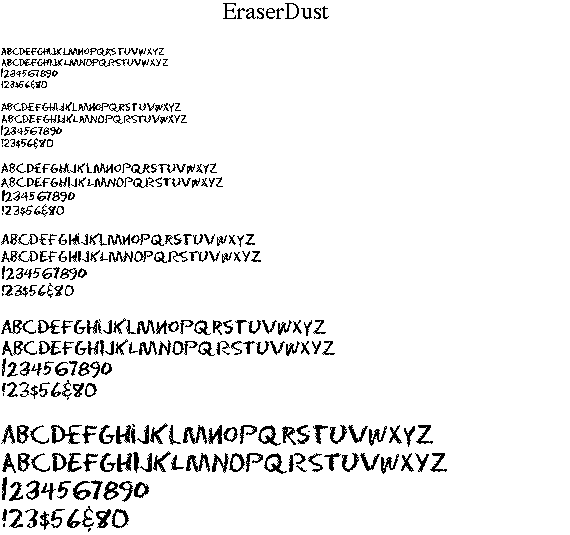 Eraser Dust Font