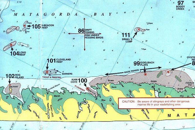 East Matagorda Bay Fishing Map A Look at East Matagorda Bay Map of East Matagorda Bay