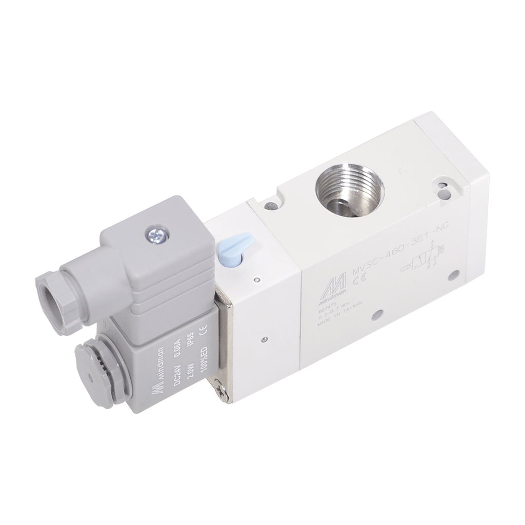 Solenoid Valve 1/2 inch 3 way (3 port) DC24V Single Solenoid NC MVSC