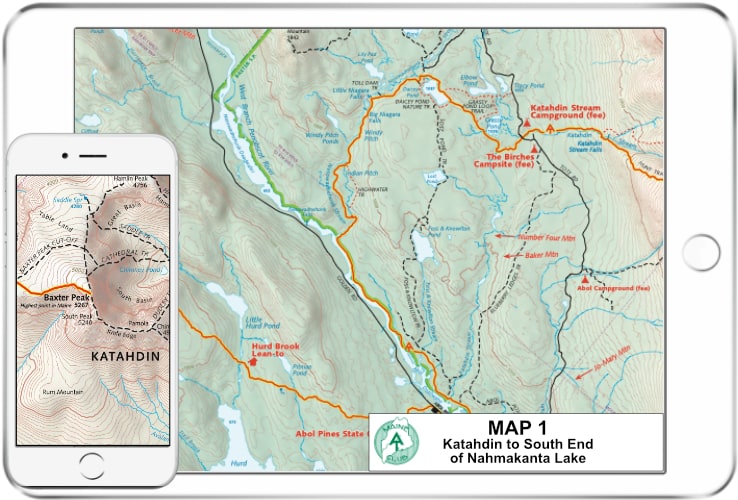 Appalacian Trail Maine Map 1 Maps Maine Appalachian Trail Club