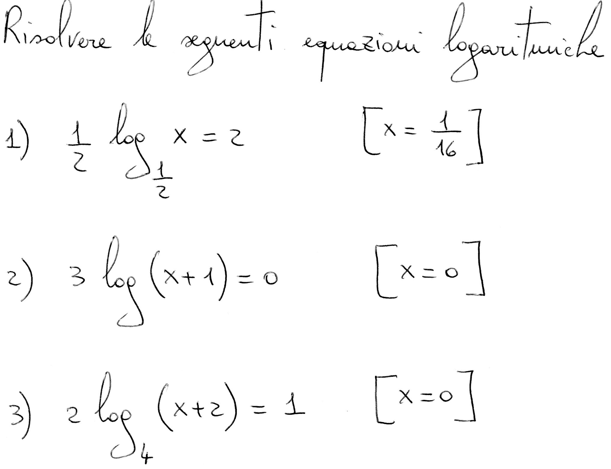 LOGARITMI ESERCIZI SVOLTI PDF