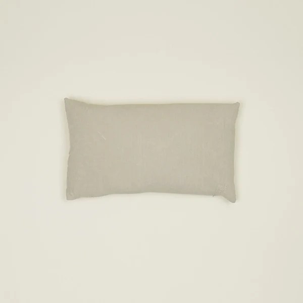 Simple Linen Lumbar Pillow 12"x22" Flax