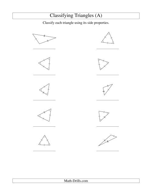 Classifying Triangles by Side Properties (Old)