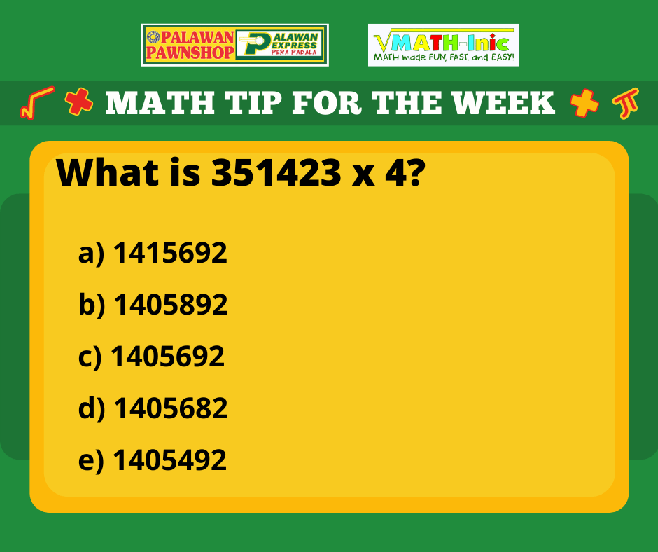 Multiplication by 4 - MATH-Inic