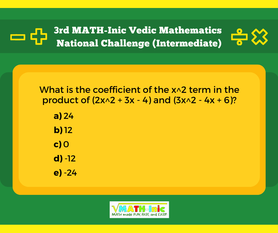 Coefficient of the x^2 term MATHInic