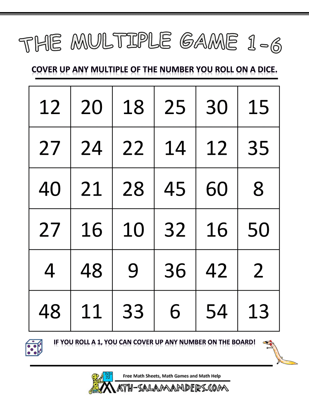 Math Multiplication Games