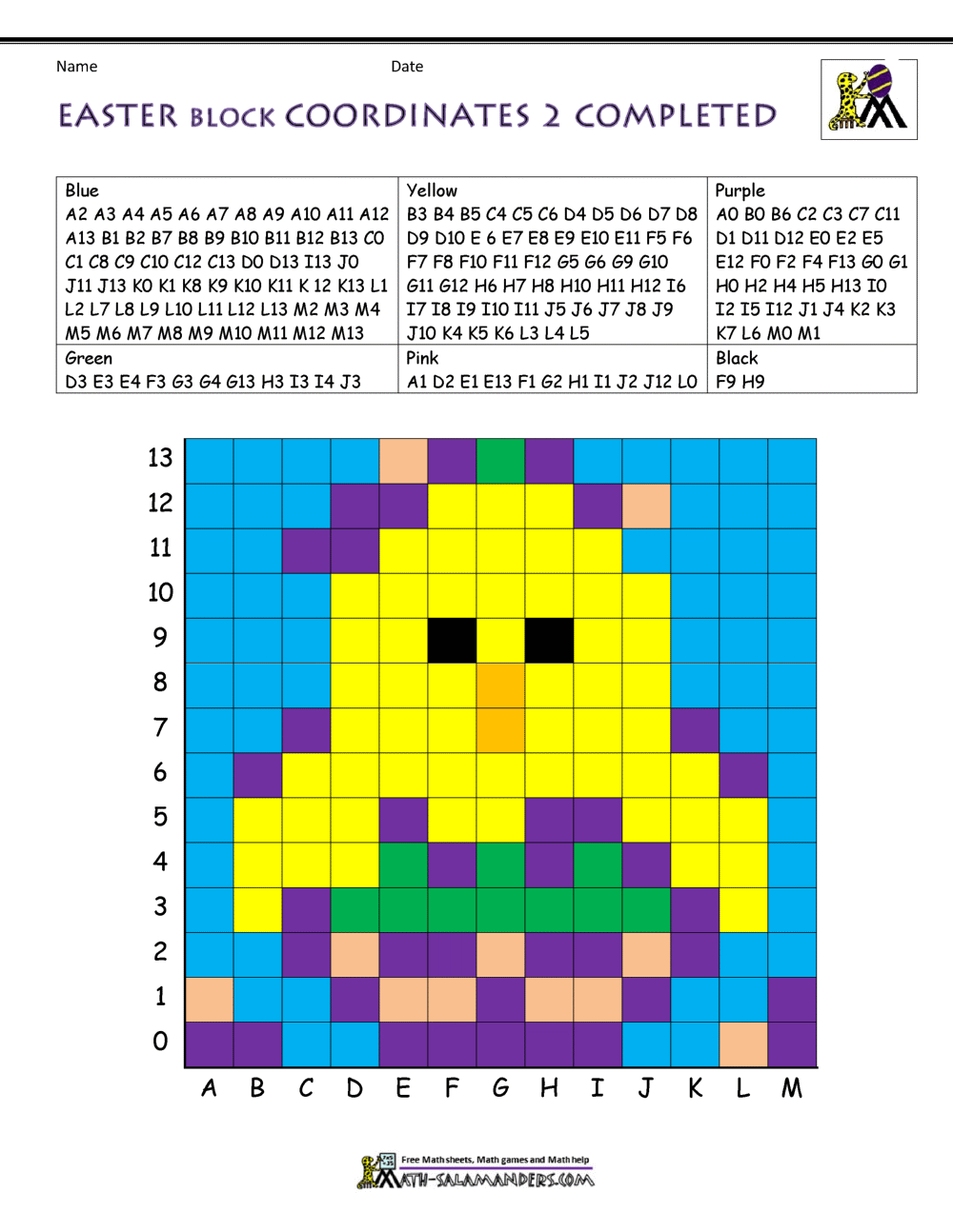 Easter Worksheets for kids