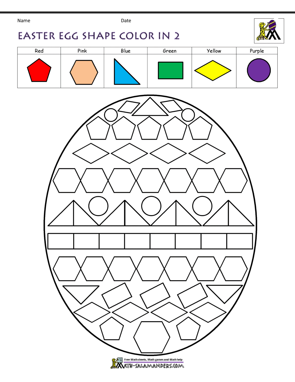 Egg Shape Printable