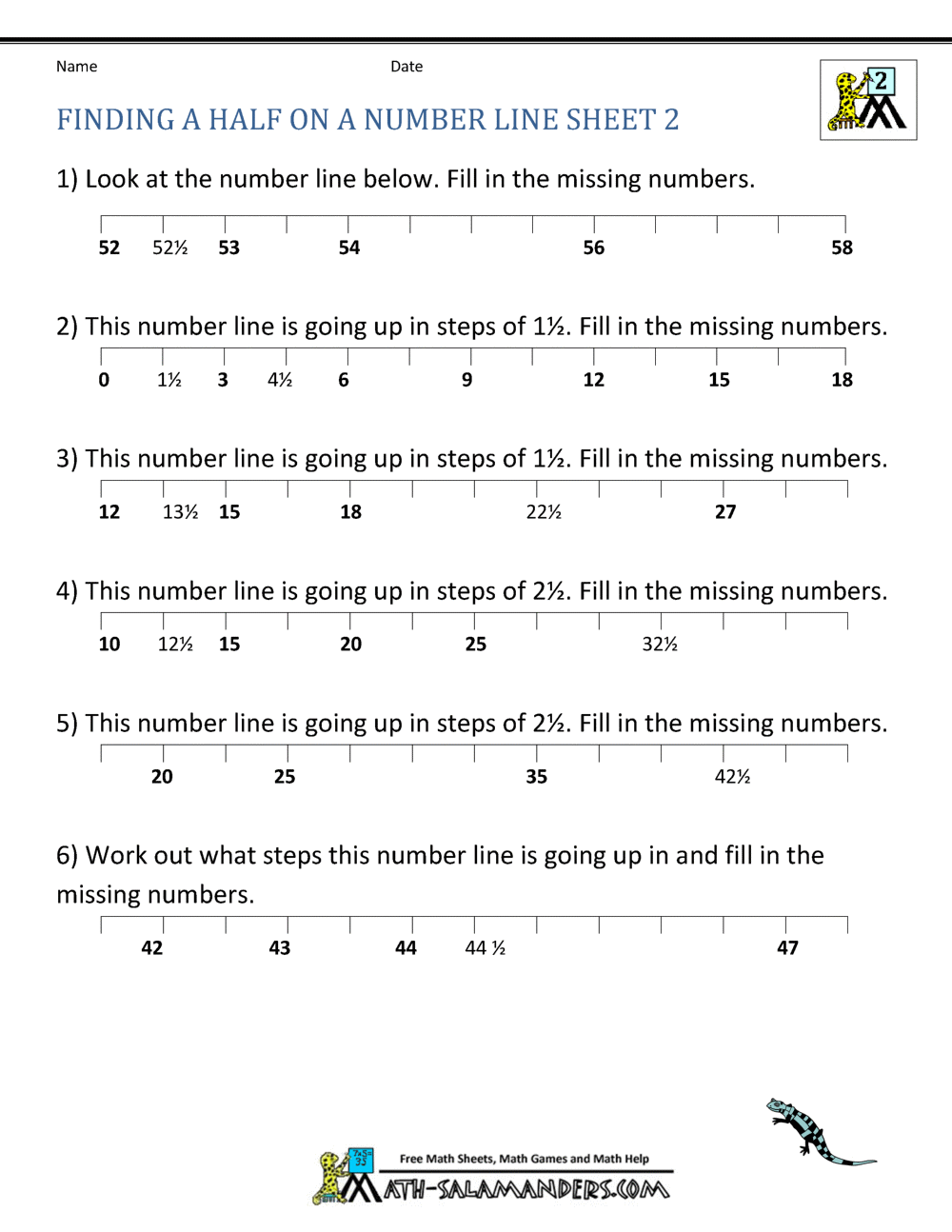 Fraction Math Worksheets