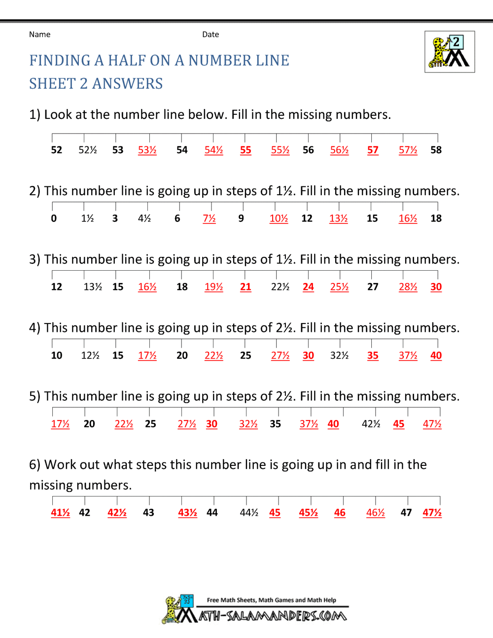 Fraction Math Worksheets