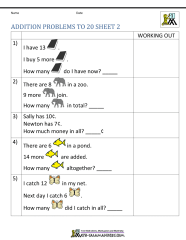 Math Problems For A First Grader